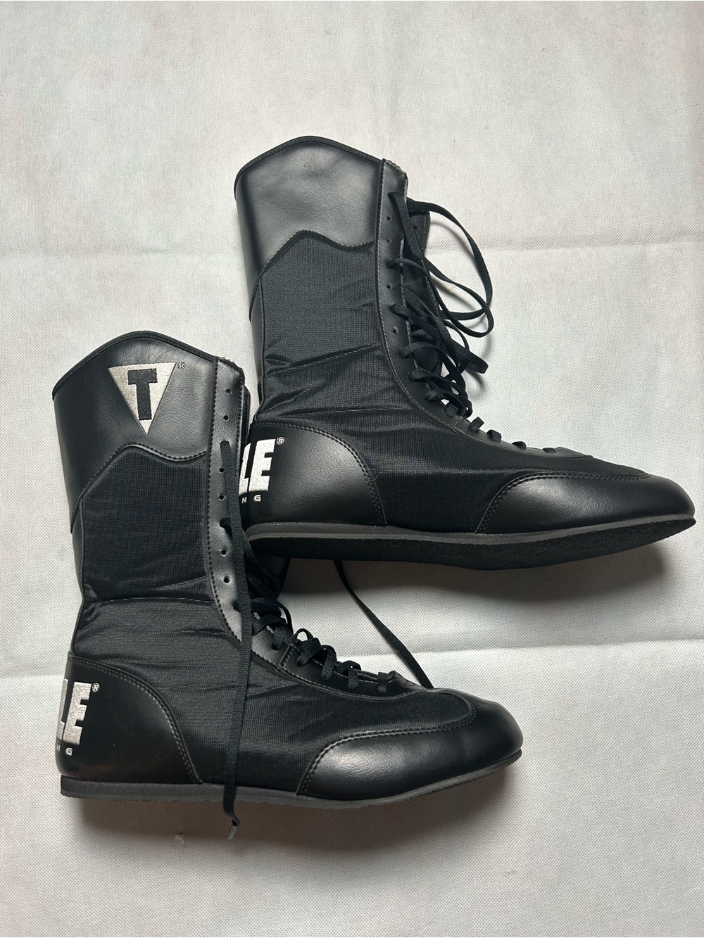 Title boxing black tall boxing sneakers NWOB size 11
